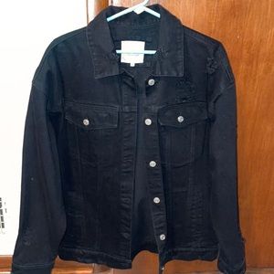 Altar’d State Black Oversized Jean Jacket